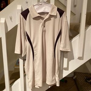 PGA tour extra large golf shirt cream